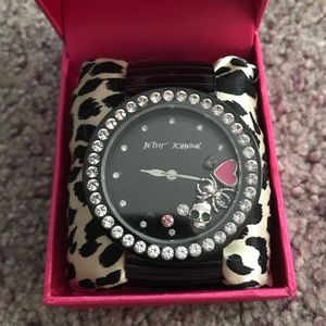 Betsey Johnson floating charm watch